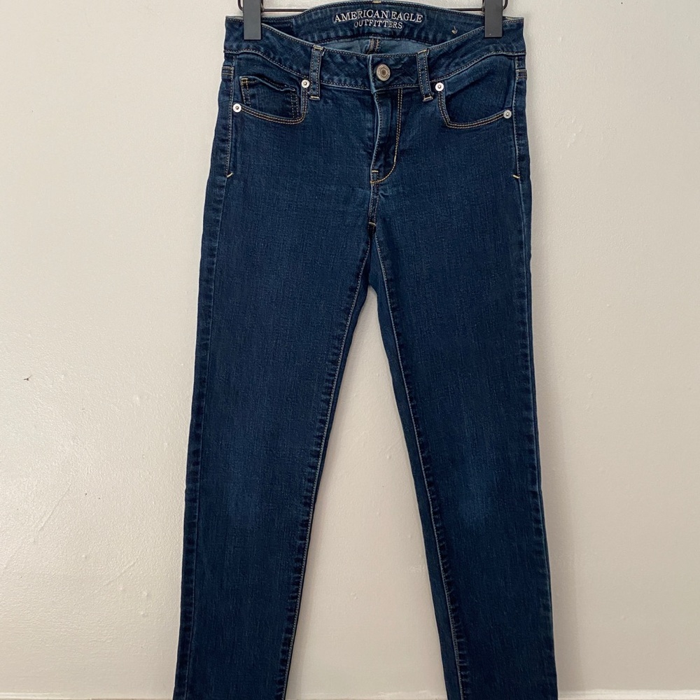 American Eagle Dark Denim Skinny Sz 2